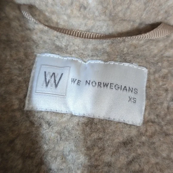 We Norwegians Alta Shearling Wool Jacket Size XS